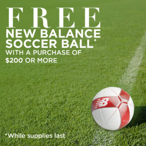 Free Soccer Ball with Purchase * At New Balance Oakville