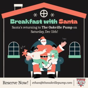 Breakfast with Santa at The Oakville Pump & Patio