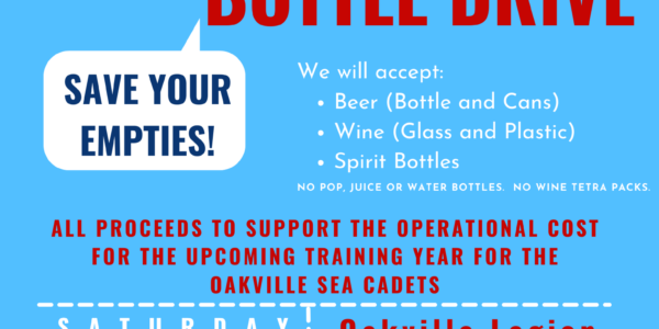 Oakville Sea Cadets Bottle Drive