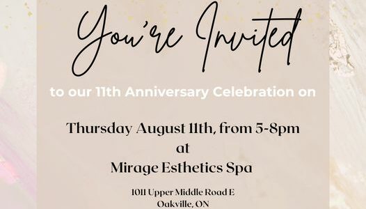 Mirage Esthetics Spa 11th Anniversary Event
